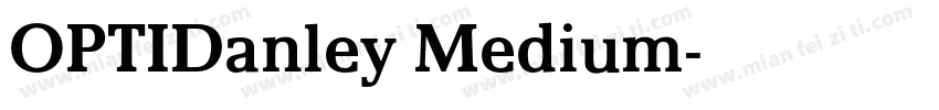 OPTIDanley Medium字体转换